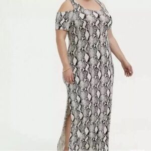 Torrid Cold Shoulder Maxi Dress